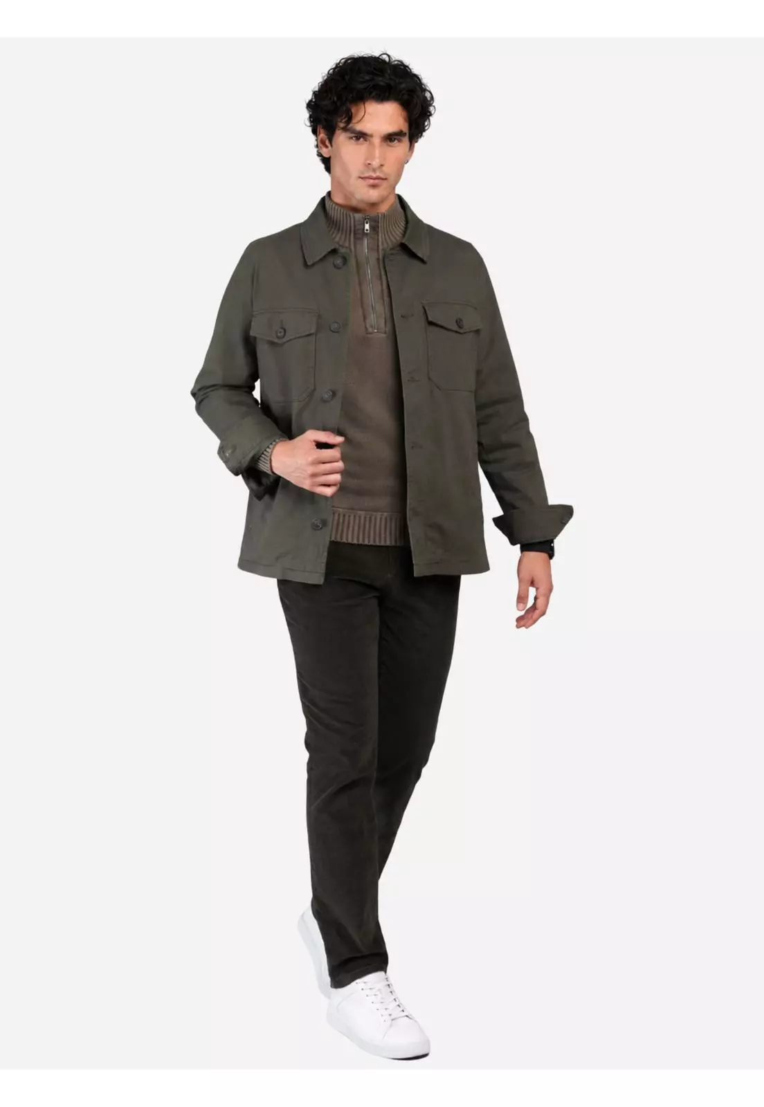 Chaqueta Lisa Spandex Regular Fit Verde Arrow CA33080VE-3