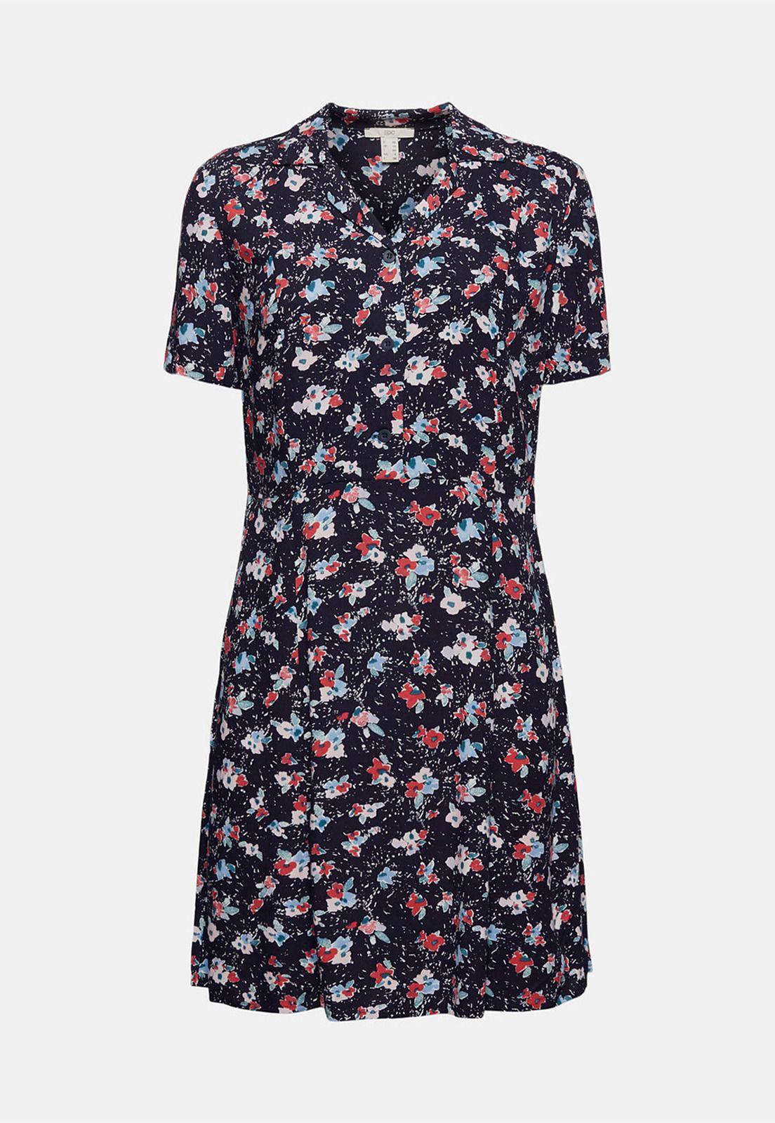 Vestido Camisero Con Estampado Esprit-3