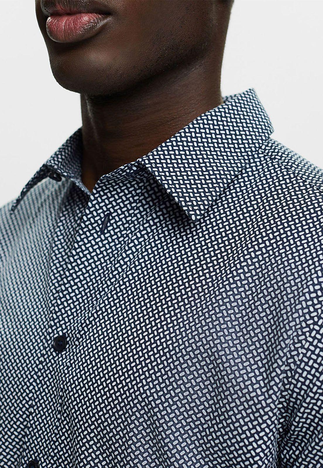 Camisa Estampada De Manga Corta Hombre Esprit 044EE2F304-2