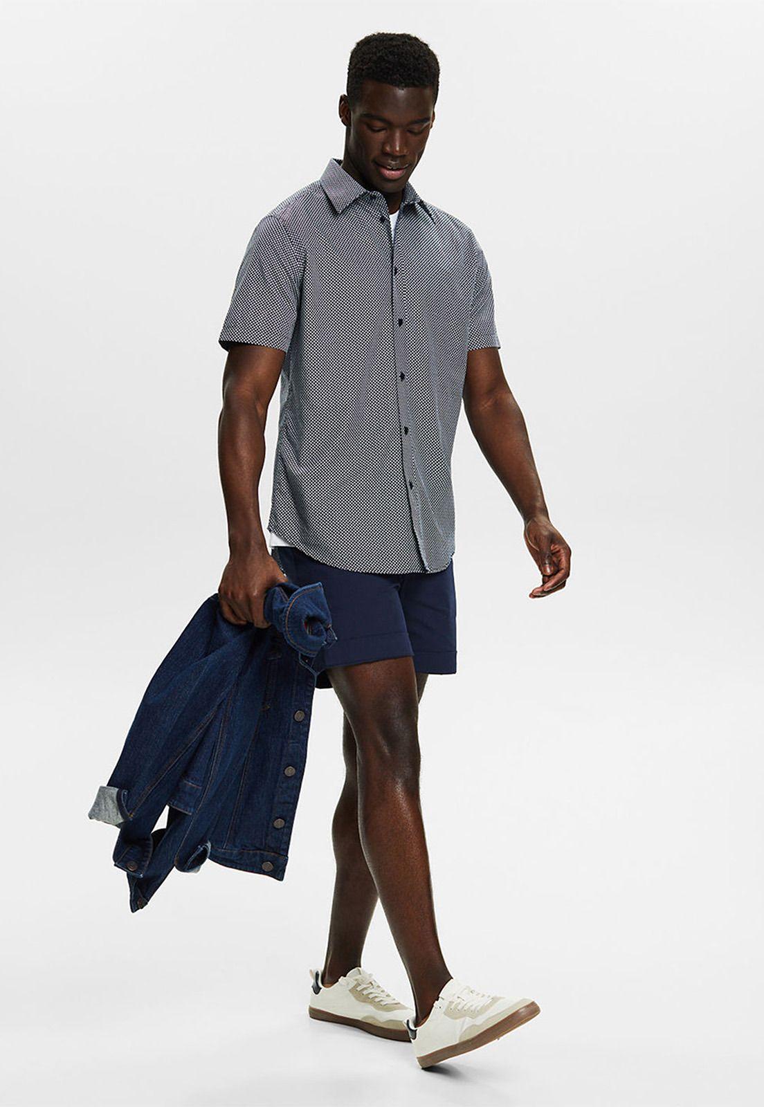 Camisa Estampada De Manga Corta Hombre Esprit 044EE2F304-3