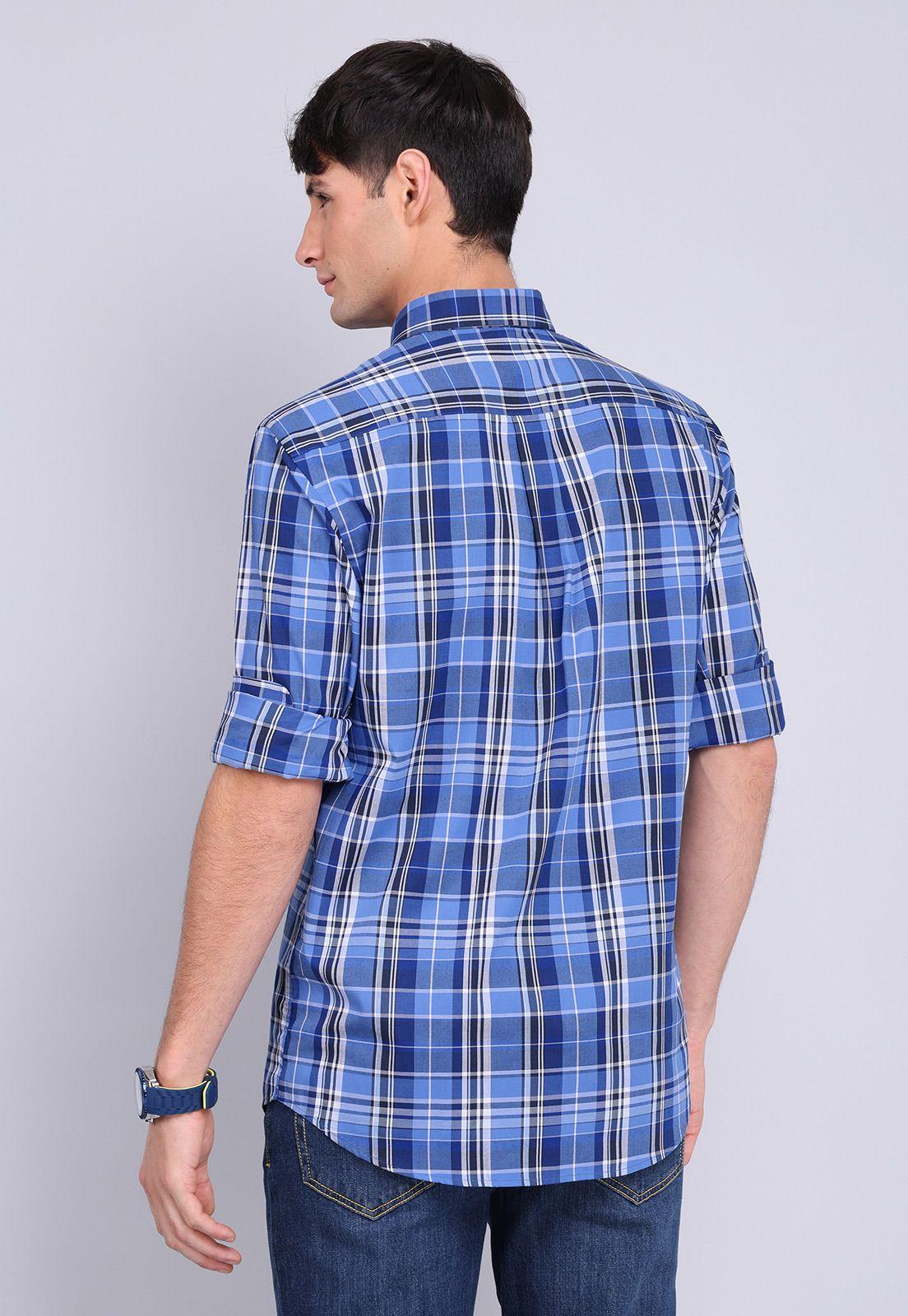 Camisa Cuadros Manga Larga Guy Laroche GLBVF07AZ-3