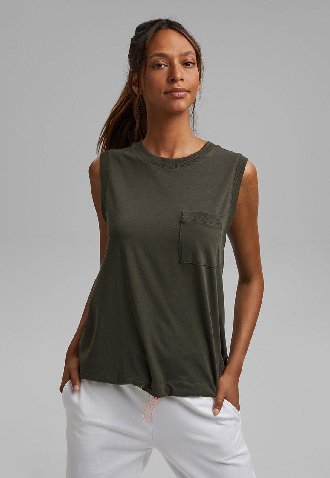 Polera Deportiva Mujer Sin Mangas Esprit-0