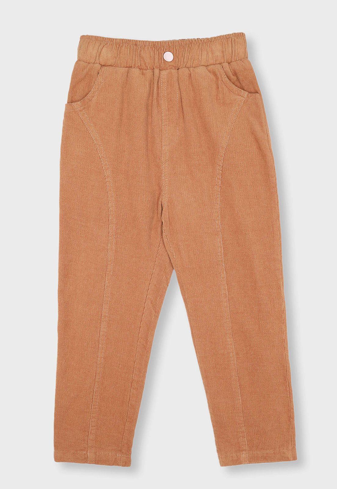 Pantalón Cotelé Forrado Niño Osito-0