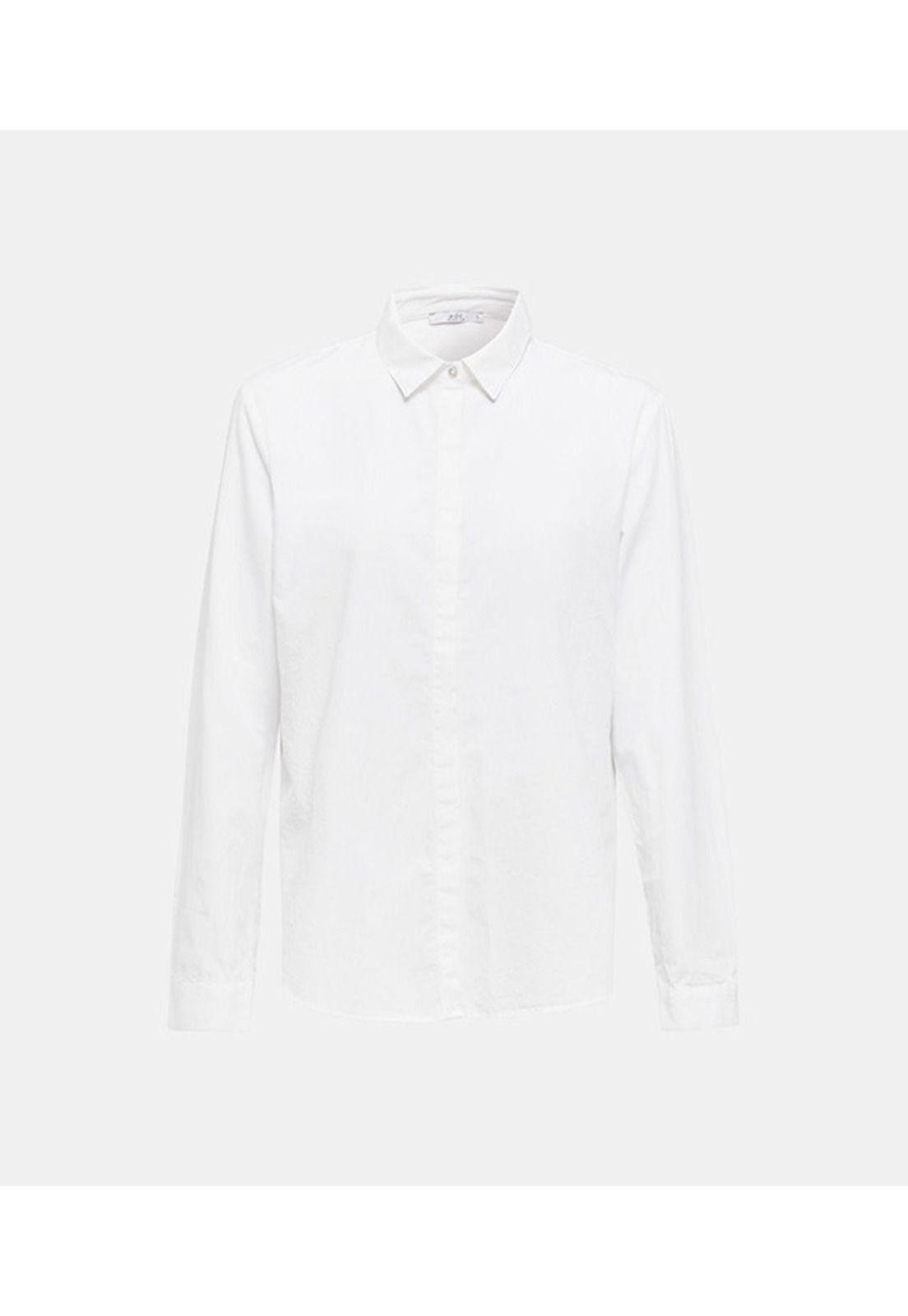 Blusa con bajo irregular, 100% algodón-3