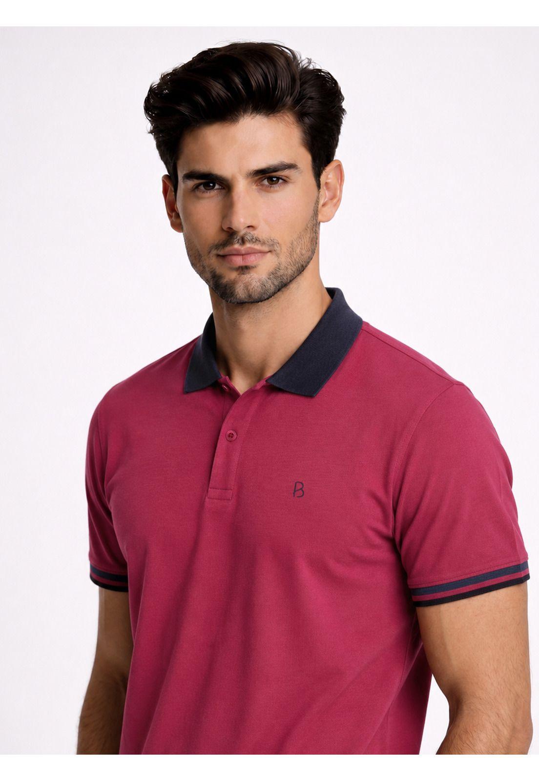 Polera Pique Regular Fit Guinda Piero Butti PBDVK57GU-2