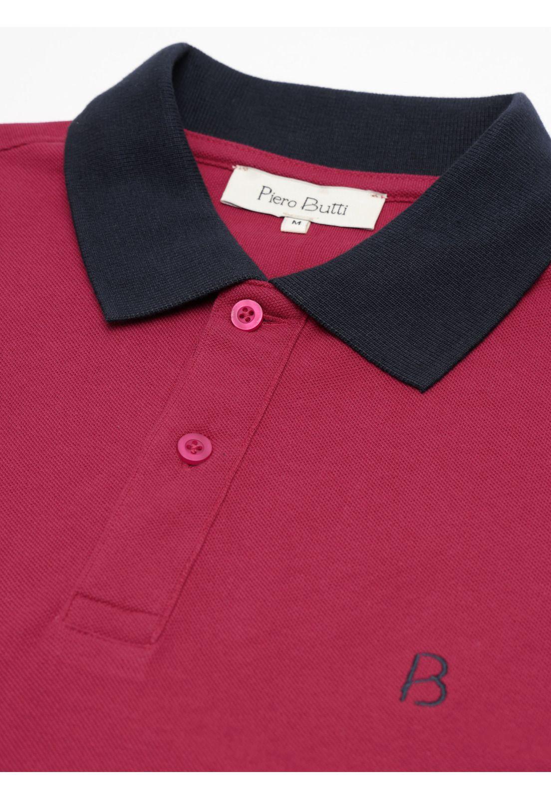 Polera Pique Regular Fit Guinda Piero Butti PBDVK57GU-4