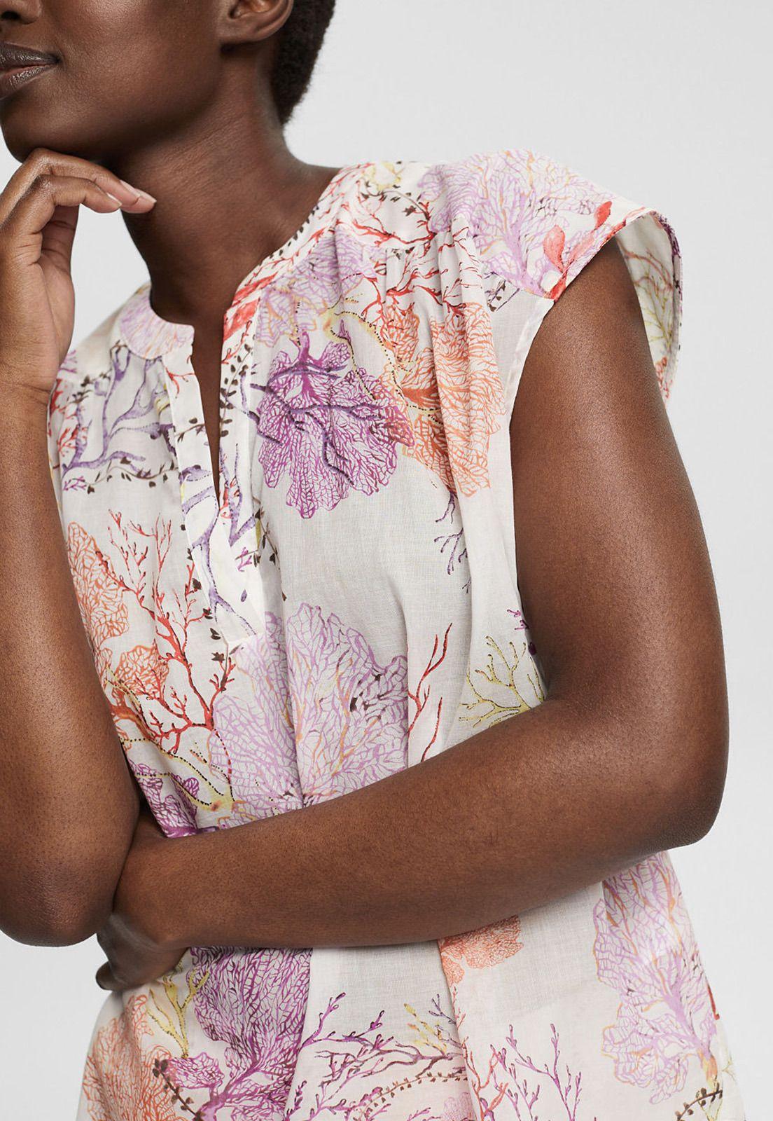 Blusa Ligera Con Estampado Esprit 062EO1F307-2