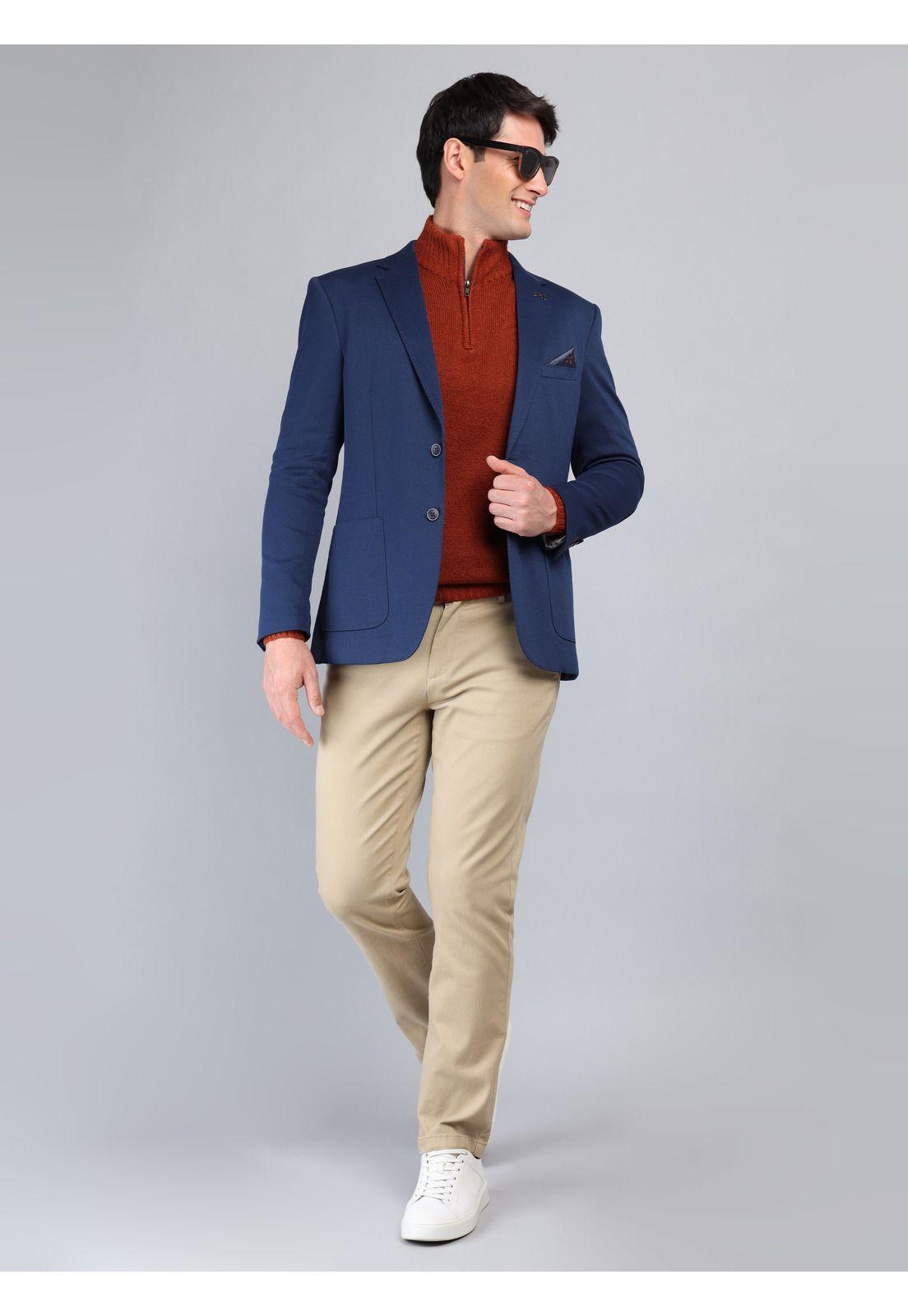 Blazer Liso Flex Tailored Fit Azul marino Arrow 5033991NB-3