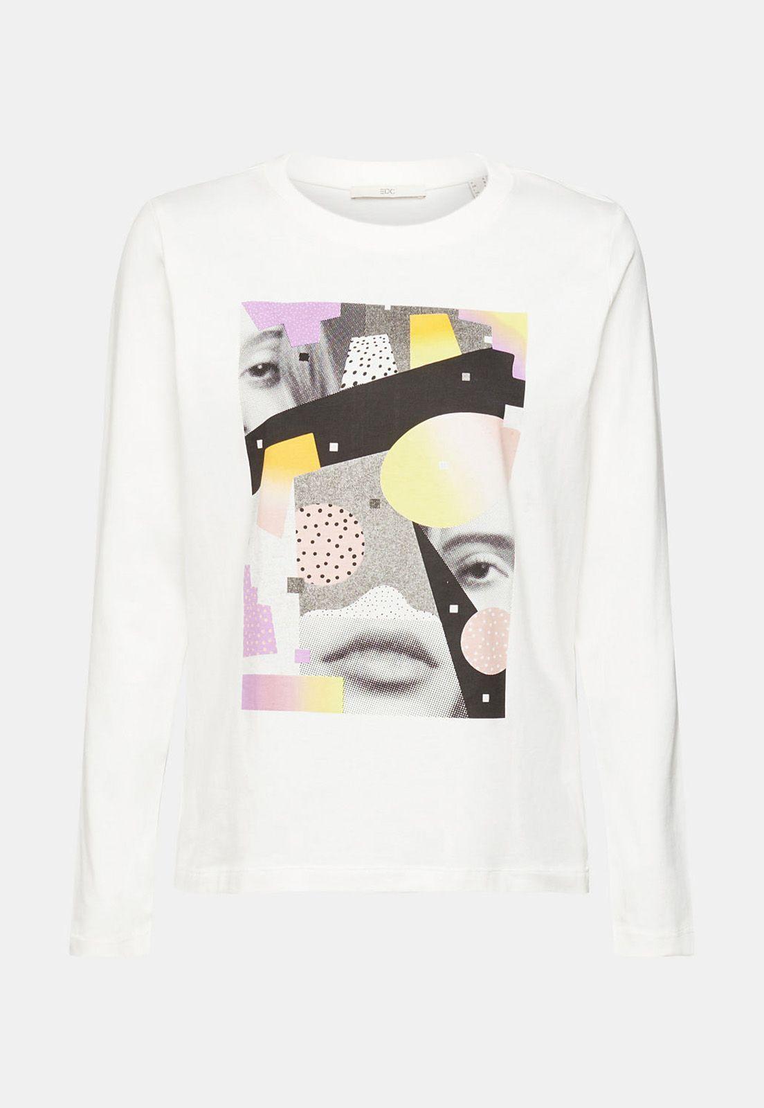 Polera De Manga Larga Estampada Mujer Esprit-3