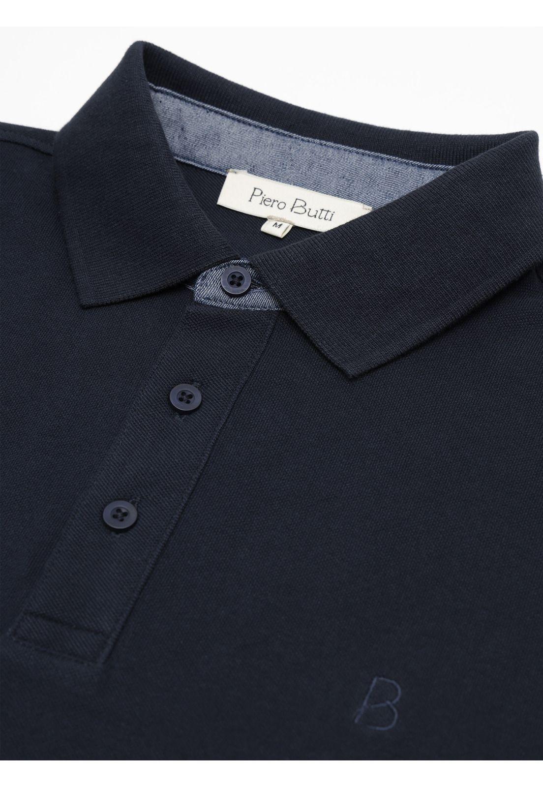 Polera Pique Regular Fit Azul Marino Piero Butti PBDVK50NB-4