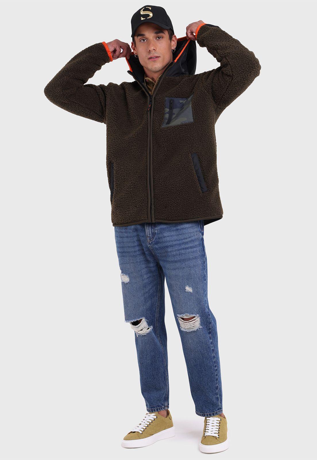 Chaqueta Sherpa con Gorro Hombre Soviet-4