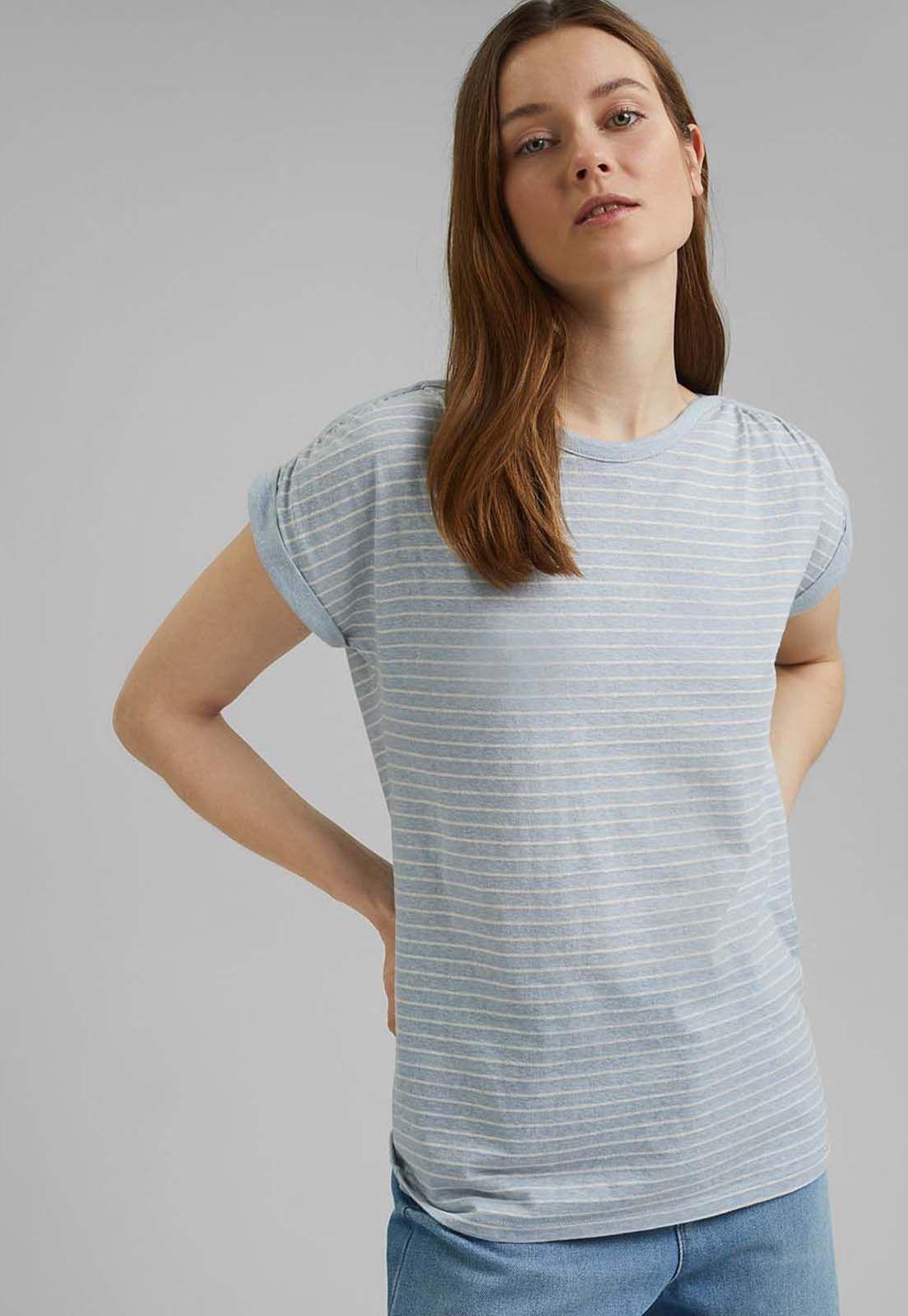 Polera Mujer Manga Corta A Rayas Esprit-4