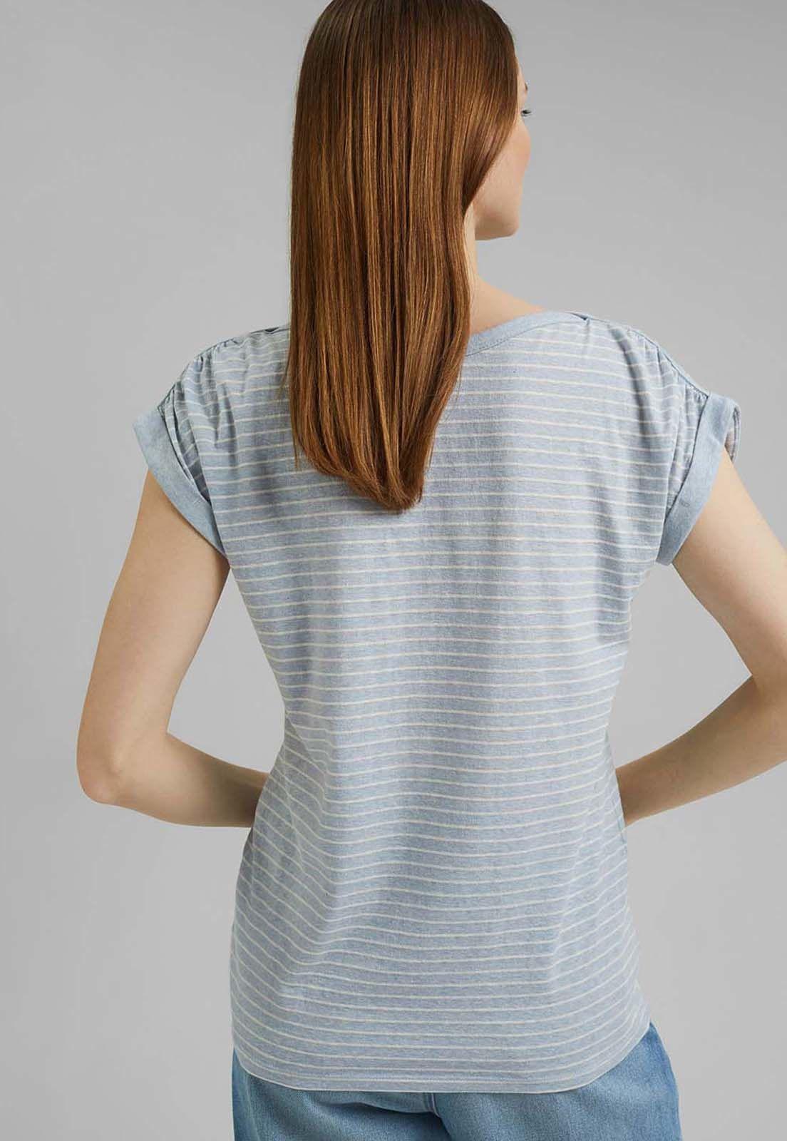 Polera Mujer Manga Corta A Rayas Esprit-5