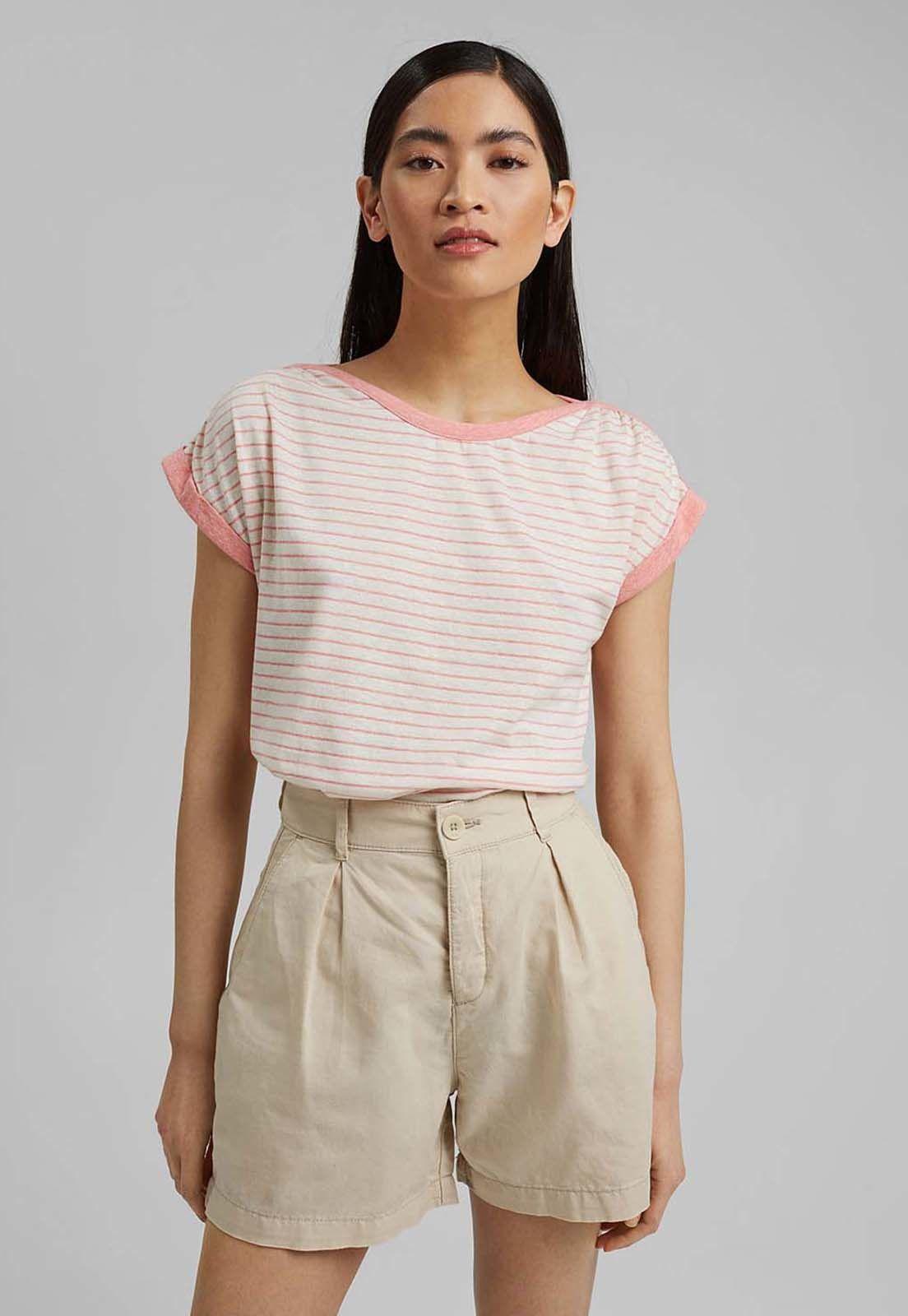 Polera Mujer Manga Corta A Rayas Esprit-8