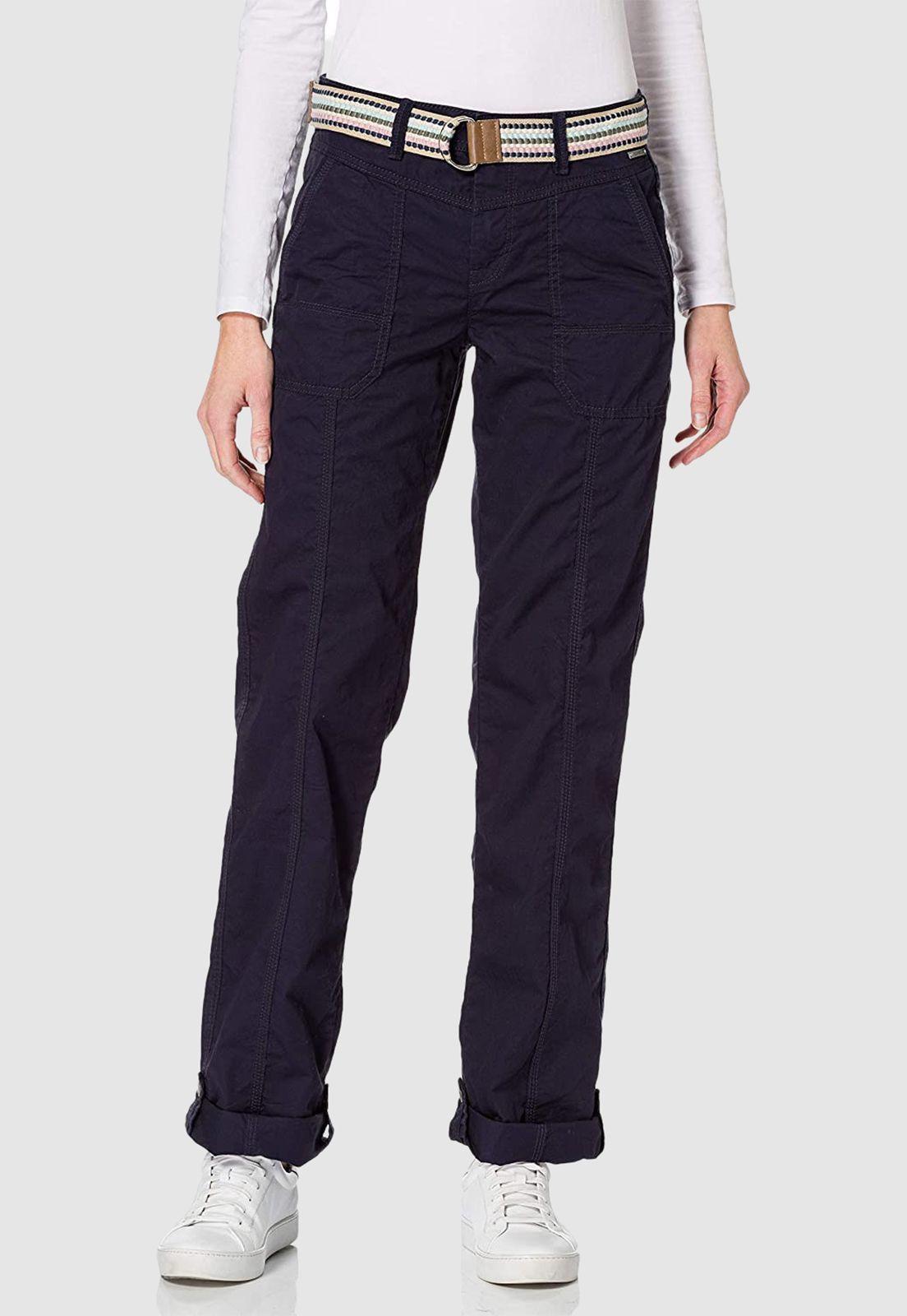 Pantalón Mujer Con Cinturón Esprit-0