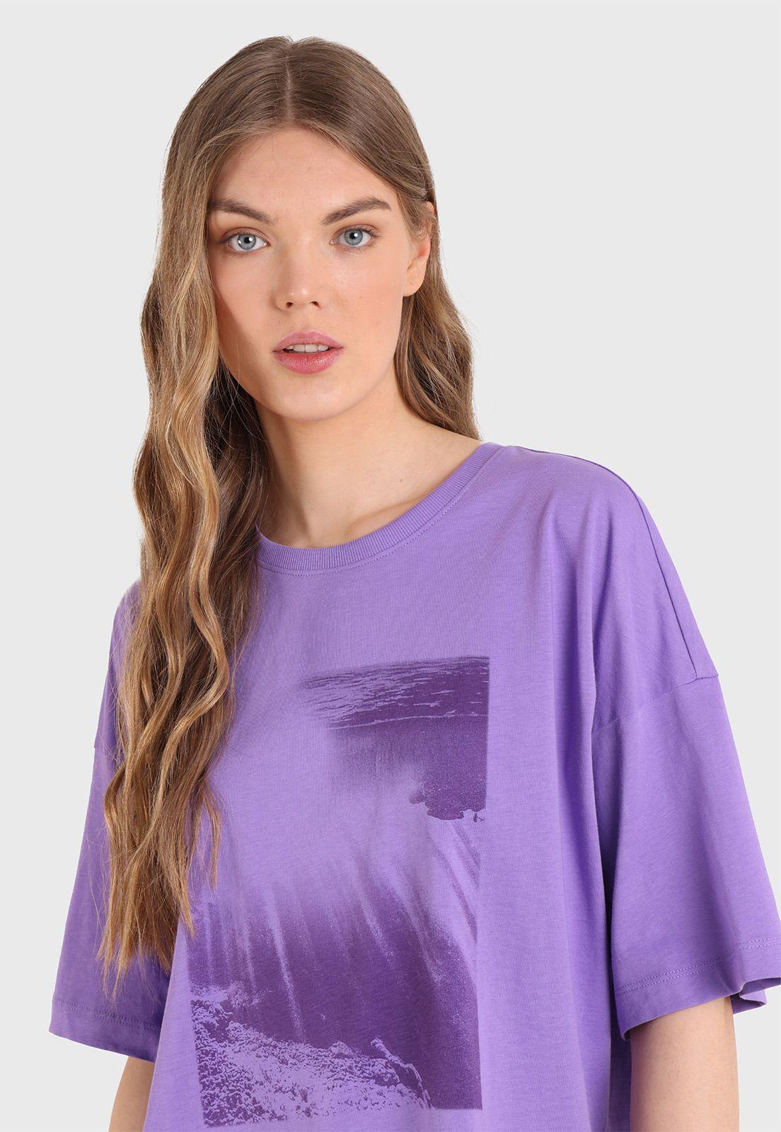 Polera Estampada Manga Corta Mujer Esprit-0