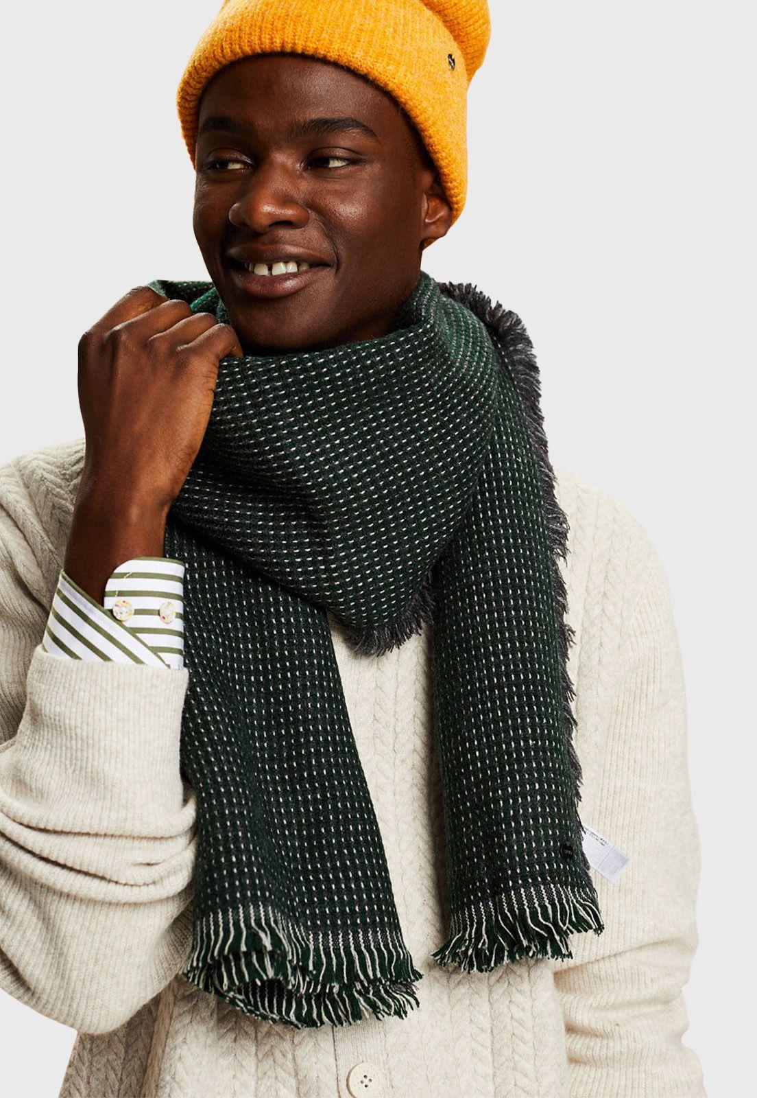 Bufanda De Punto Con Textura Hombre Esprit-0
