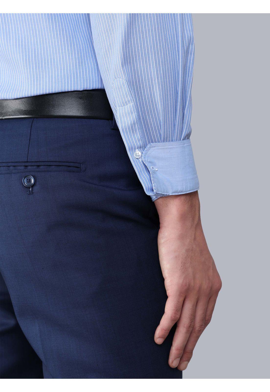 Camisa Formal Rayas Tailored Fit Celeste Arrow ARM0512CE-4