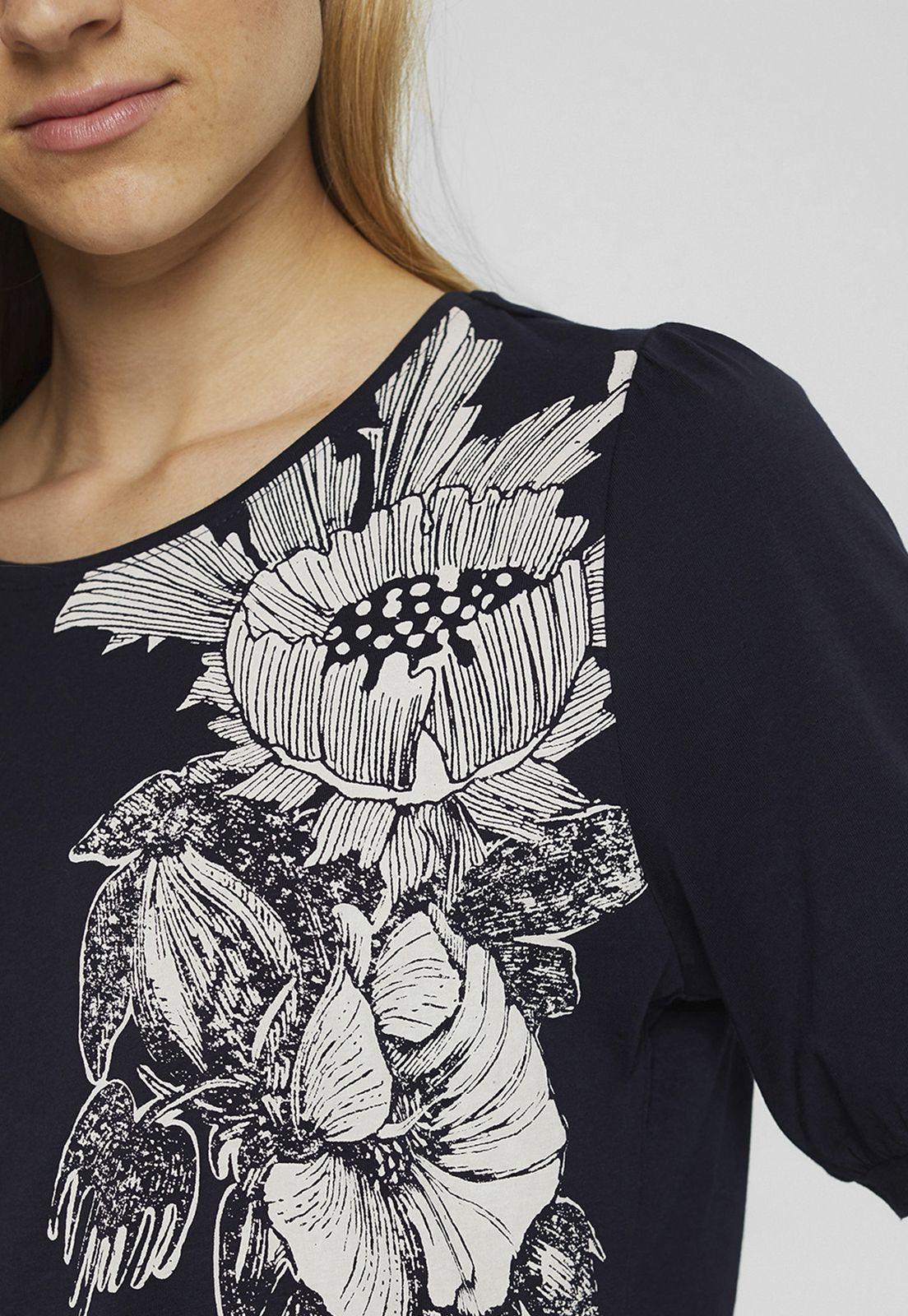 Polera Mujer Manga 3/4 Con Estampado Esprit-2