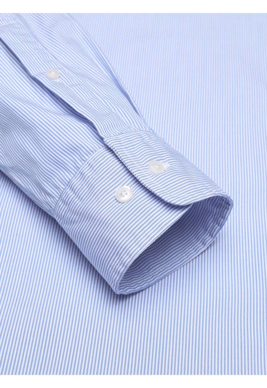 Camisa A Rayas Regular Fit Azul Arrow CM34015AZ-5