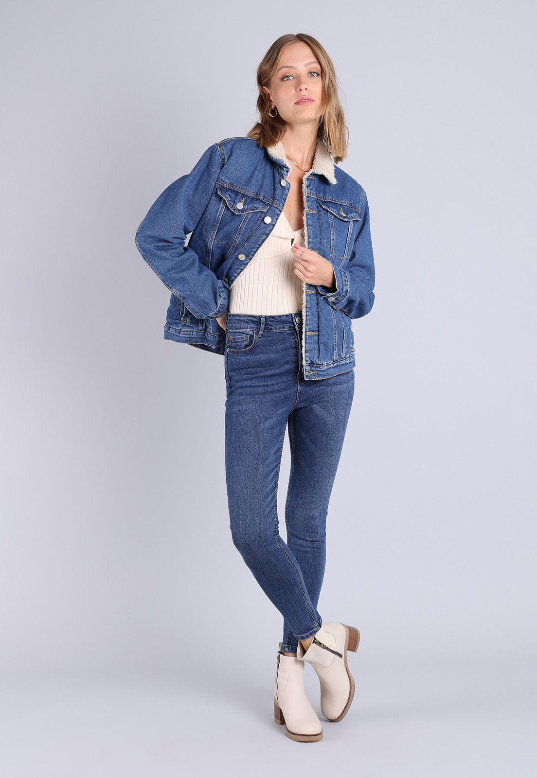 Chaqueta Jeans con Sherpa Mujer Soviet-3