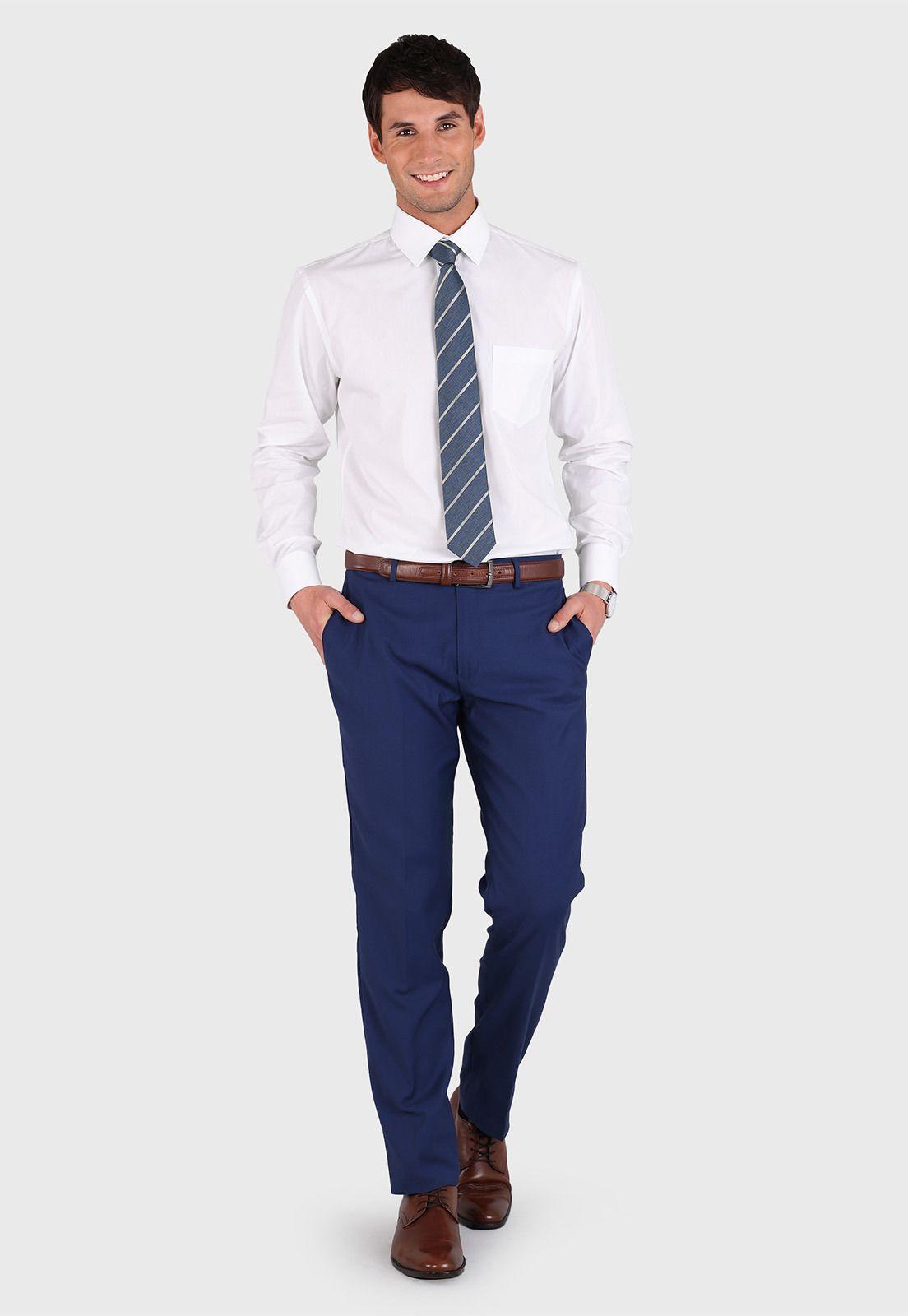 Camisa Hombre Arrow Cuello Italiano Blanca Tailored Fit-3