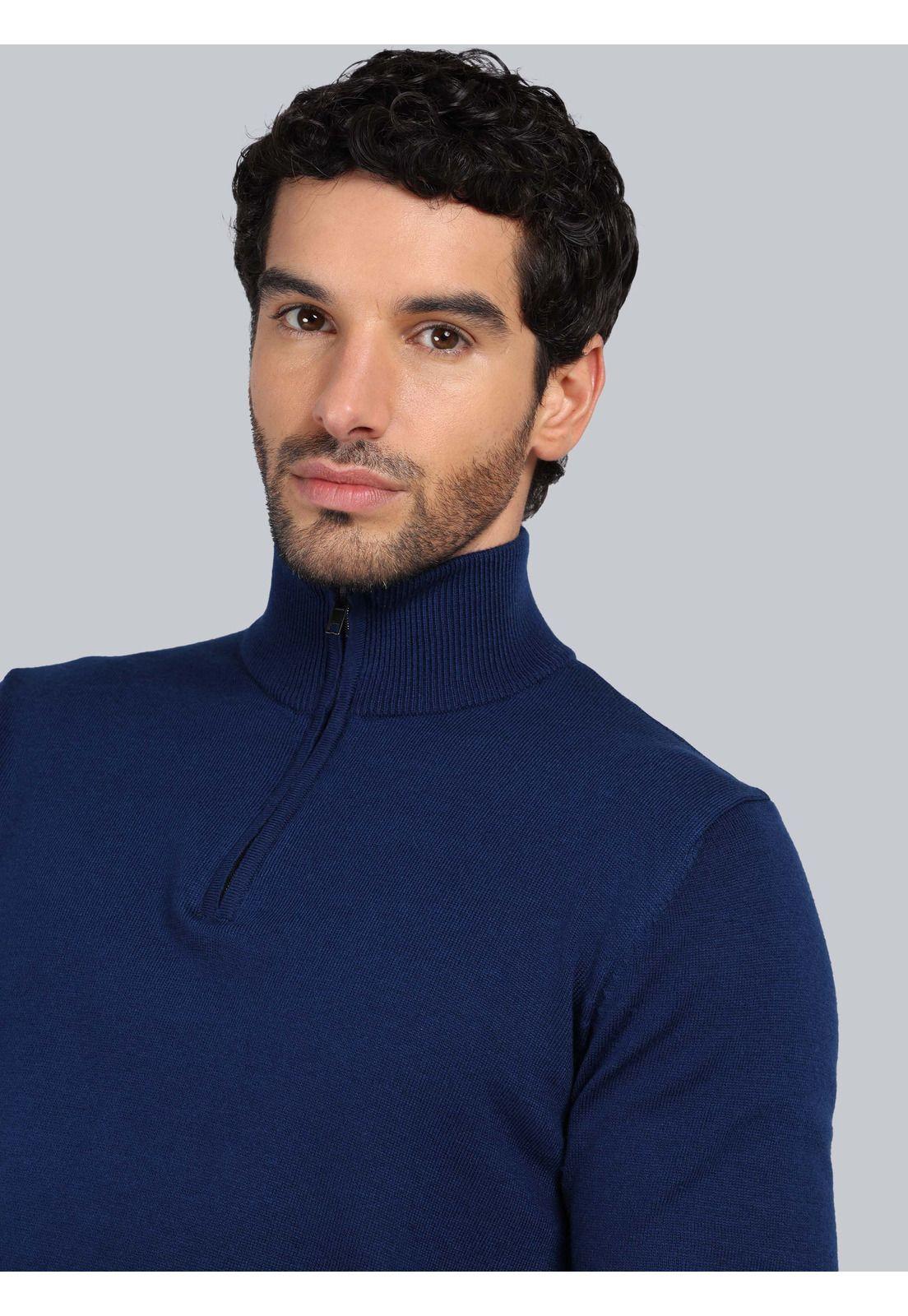 Sweater Cuello Alto Regular Fit Azul Piero Butti PBCII51AZ-2