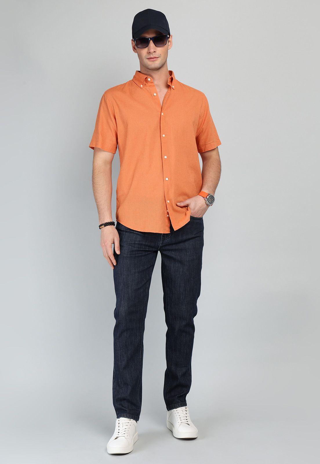 Camisa De Lino y Algodón Arrow CM32058NA-3