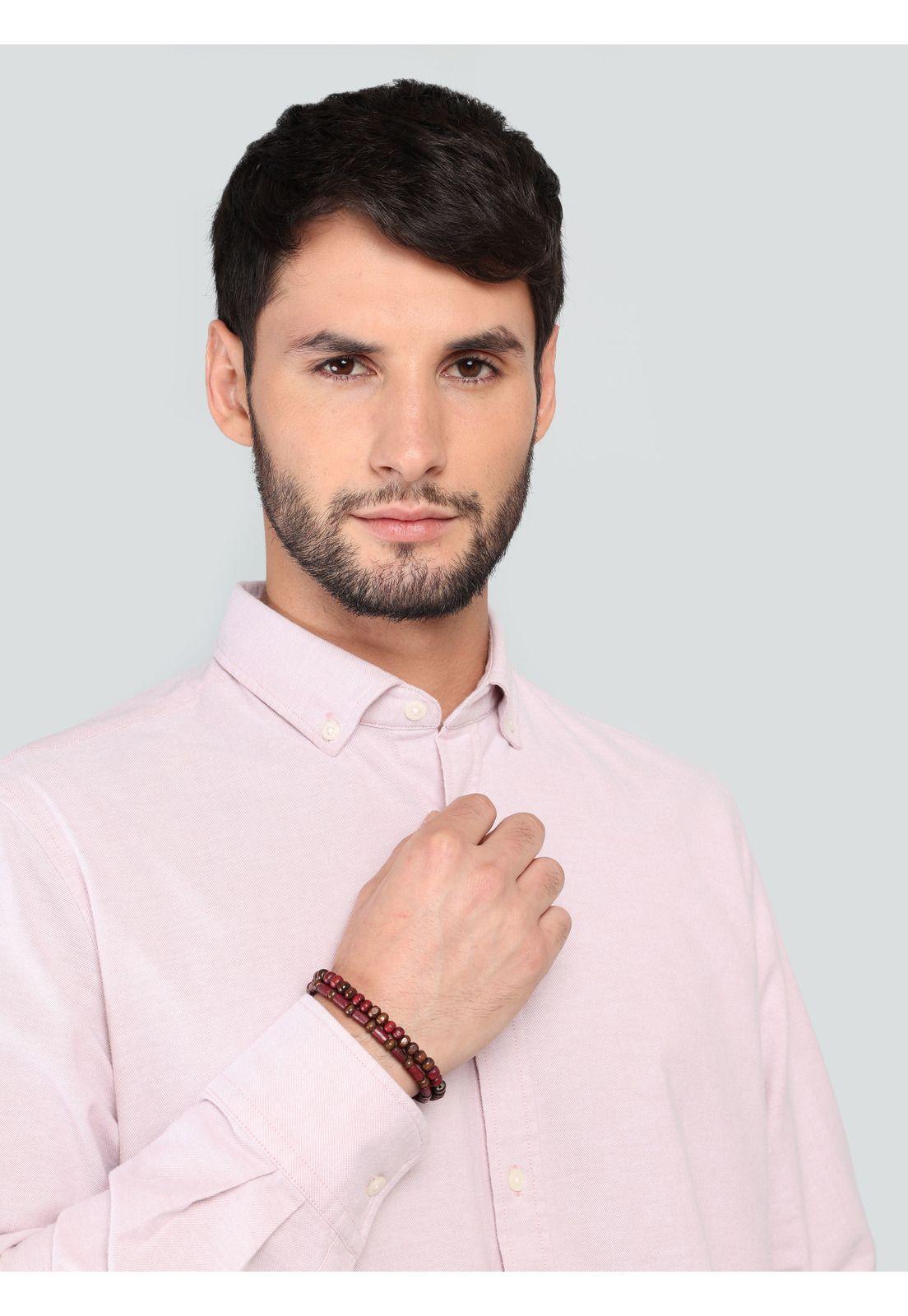 Camisa Oxford Spandex Regular fit Rojo Arrow CM33001RO-2