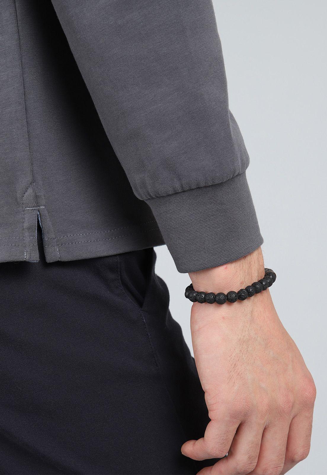 Polera Cuello Polo Manga Larga Guy Laroche GLBIK49GR-4