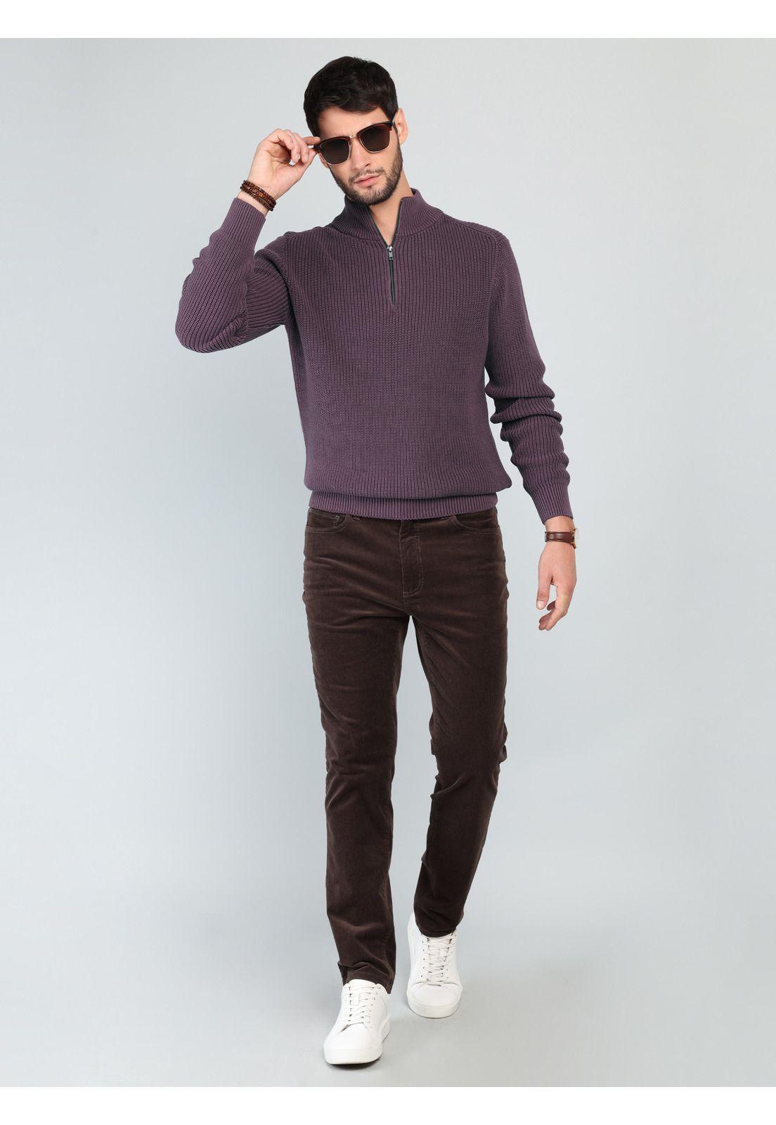 Sweater Stone Wash Regular Fit Burdeo Arrow SW33076BU-3