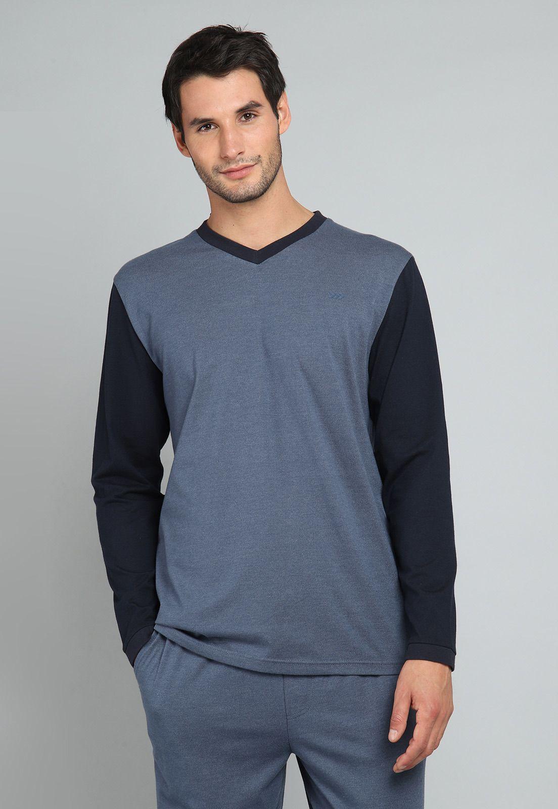 Pijama Largo Liso Arrow-2