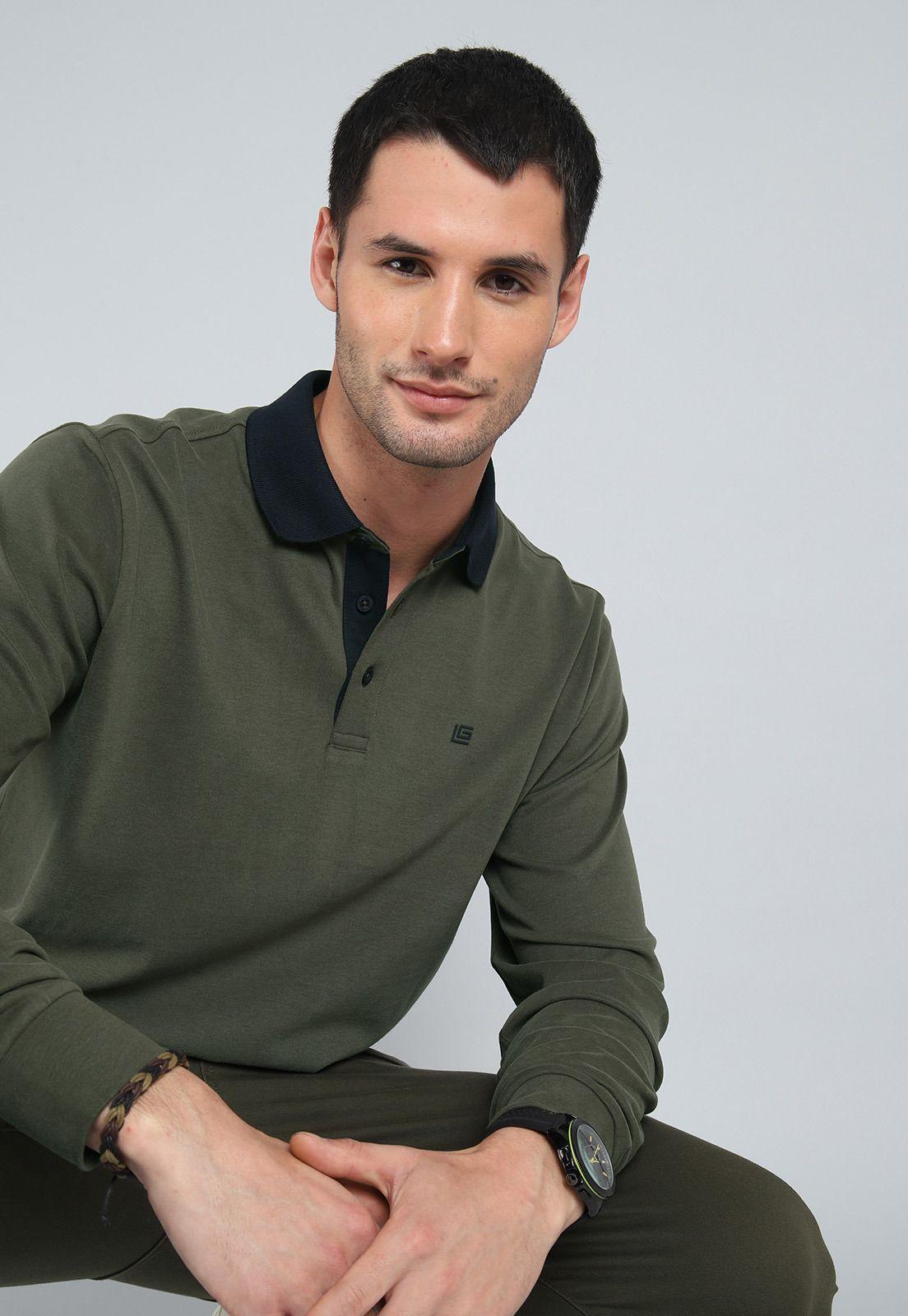 Polera Cuello Polo Manga Larga Guy Laroche GLBIK49VE-2