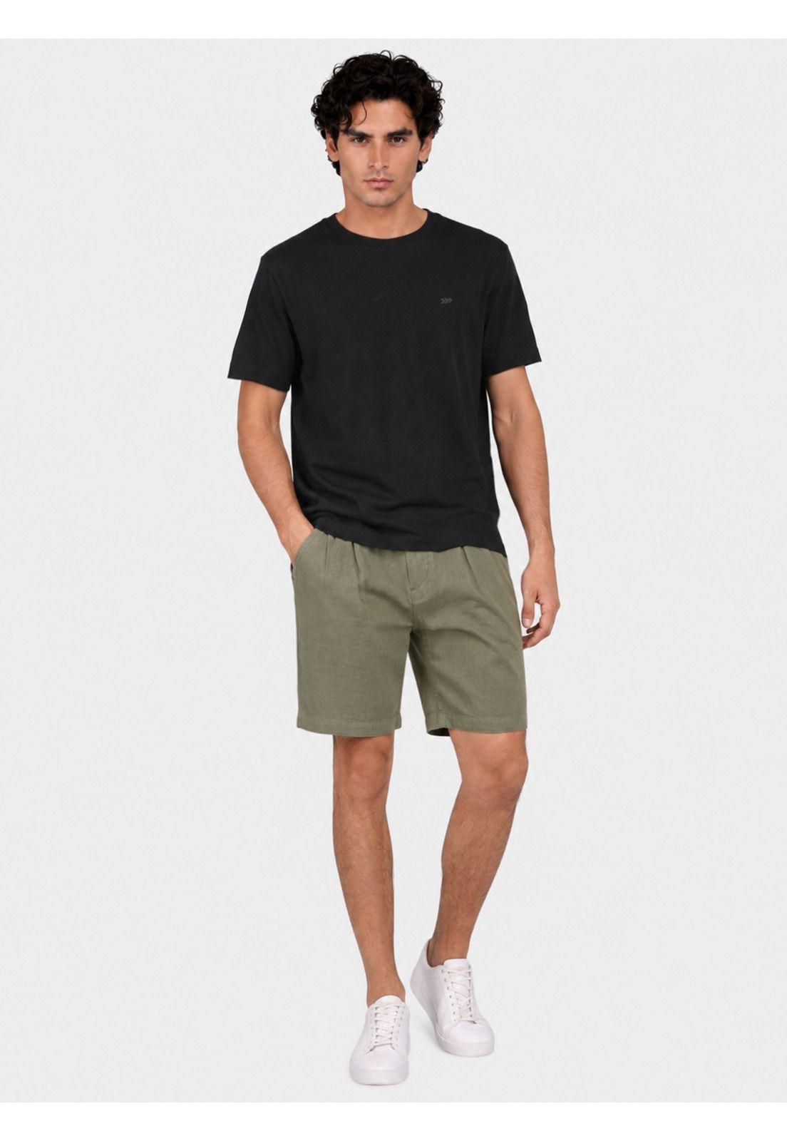 Polera Algodón-Modal Lisa Regular Fit Negro Arrow PO34042NE-3