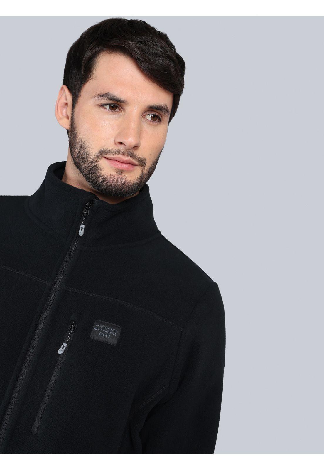 Polerón Polar Regular Fit Negro Arrow PL33065NE-2