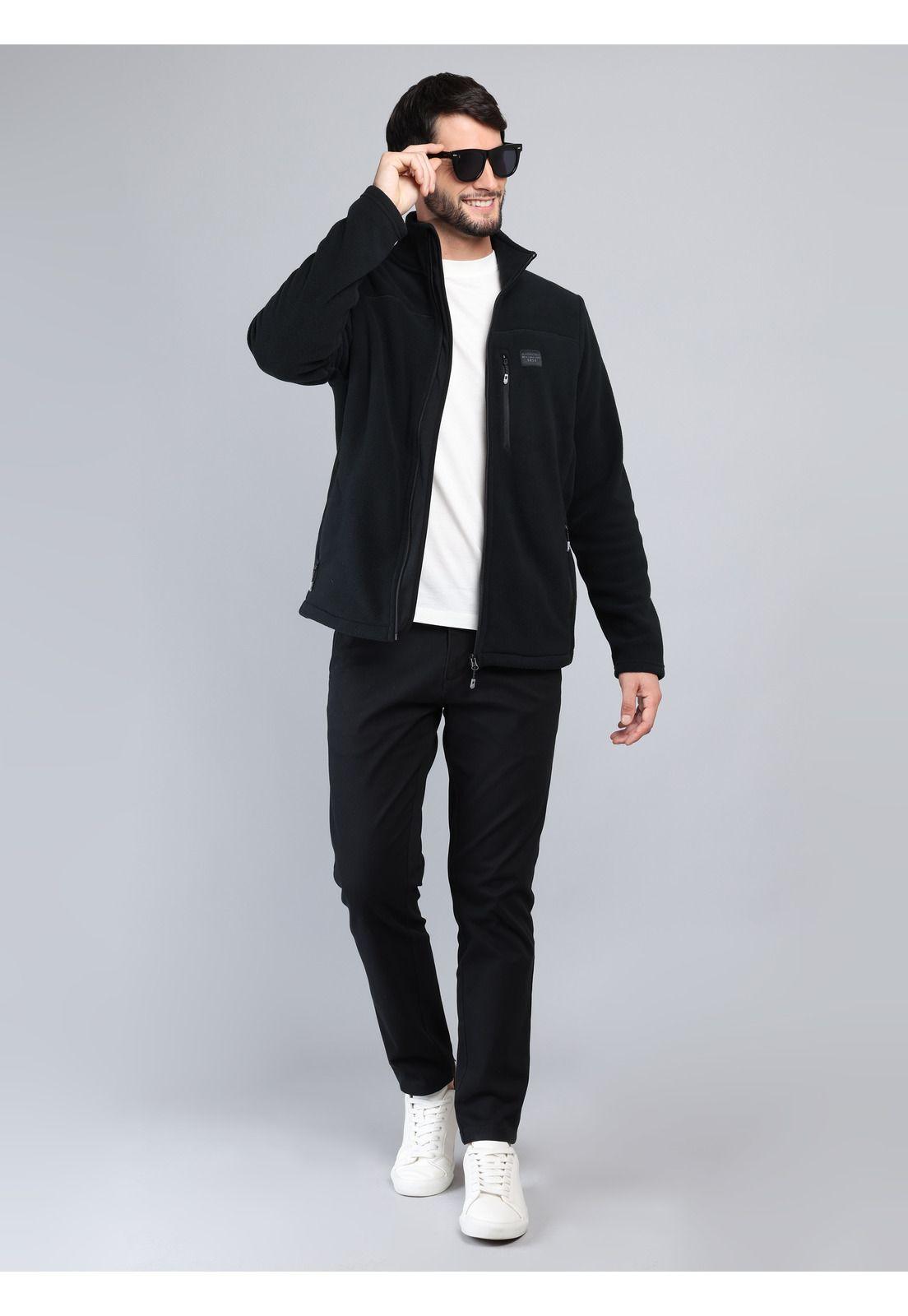 Polerón Polar Regular Fit Negro Arrow PL33065NE-3