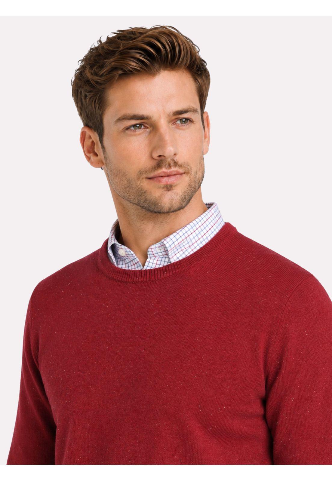 Sweater Cuello Redondo Regular Fit Rojo Arrow SW33090RO-2