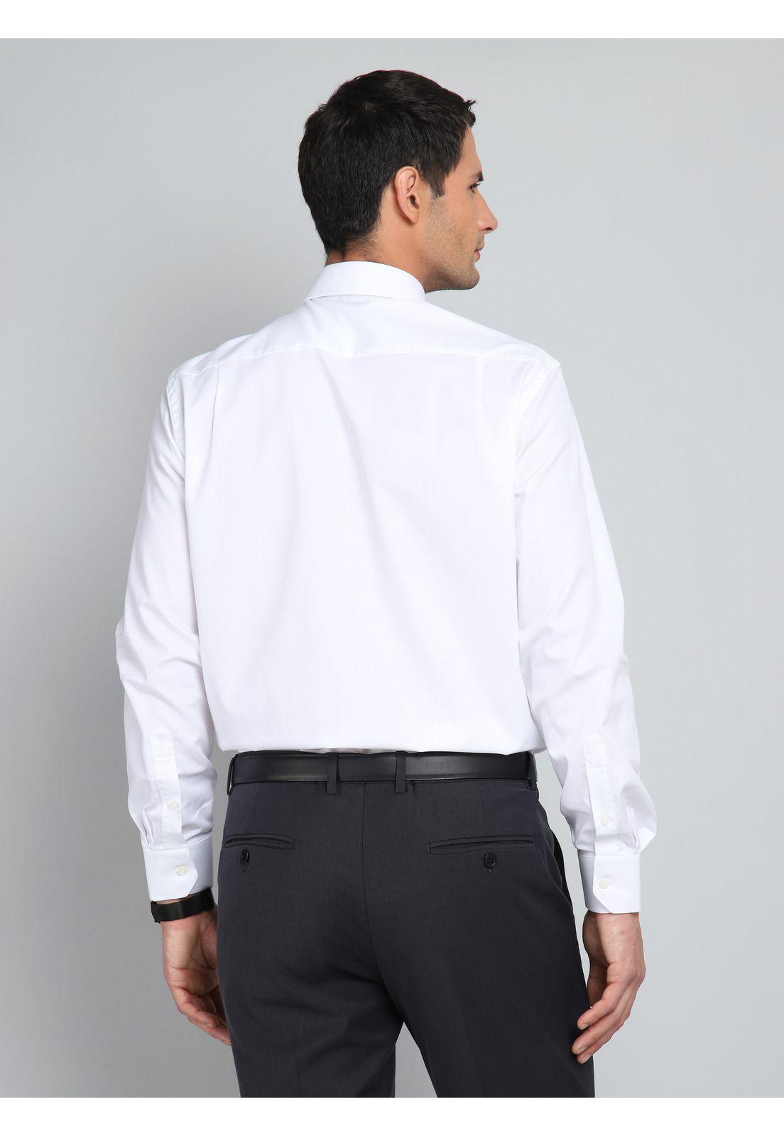 Camisa Hombre Arrow Formal Spandex Texturada Blanca-2