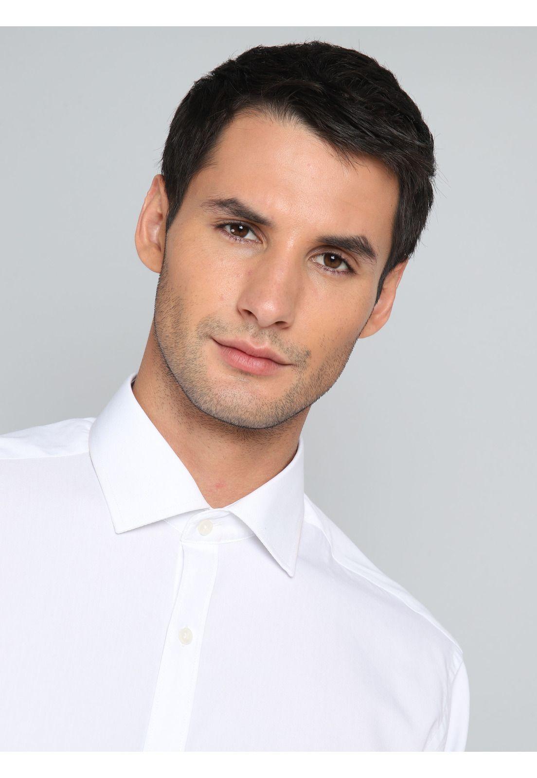 Camisa Hombre Arrow Formal Spandex Texturada Blanca-3