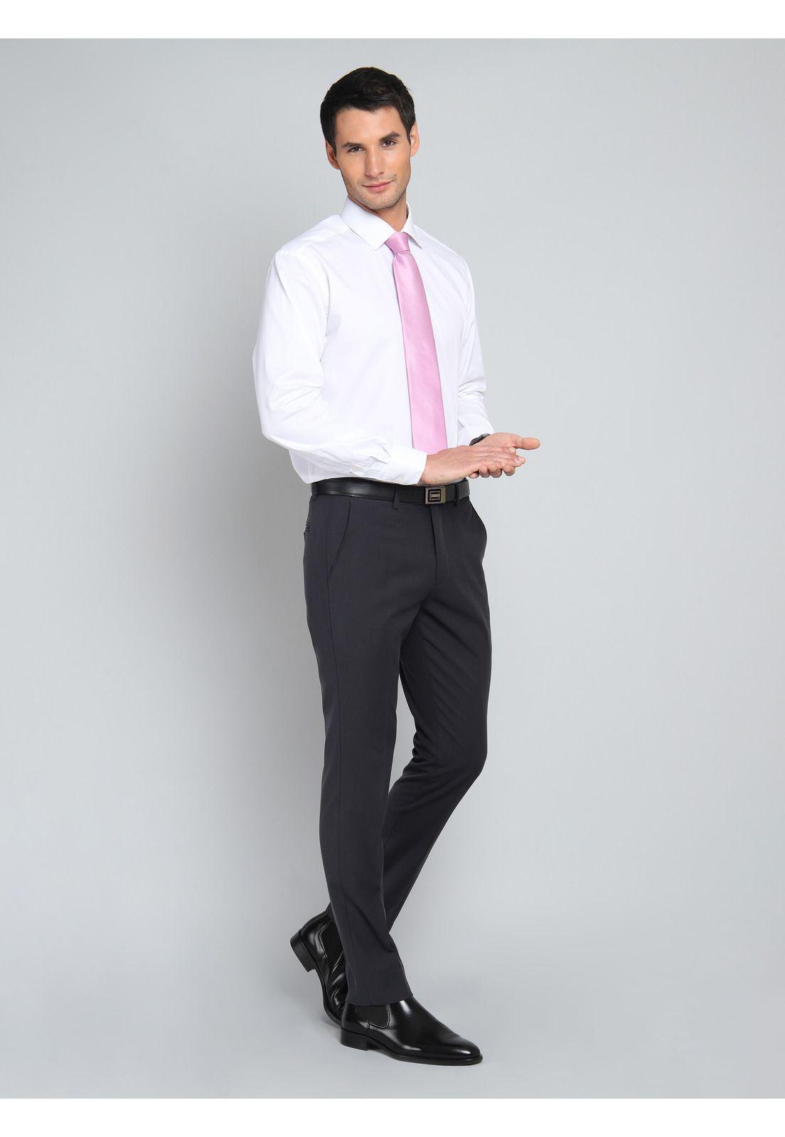 Camisa Hombre Arrow Formal Spandex Texturada Blanca-4