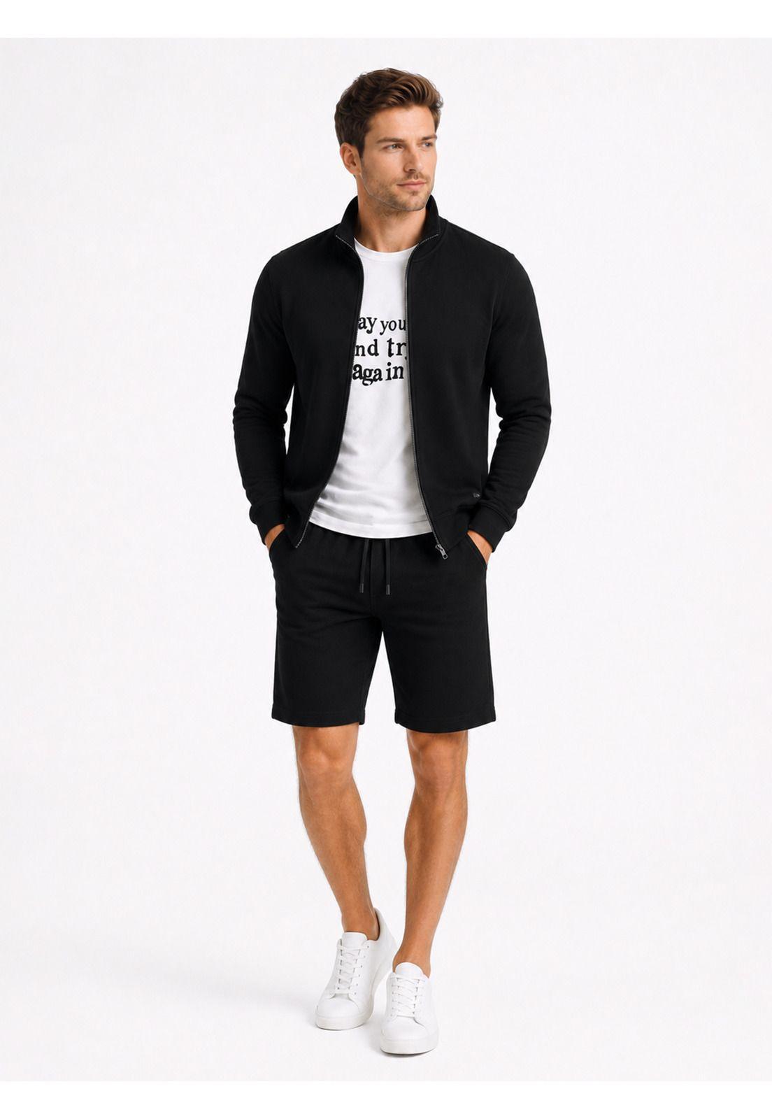 Polerón Stone Wash Regular Fit Negro Arrow PL34001NE-3
