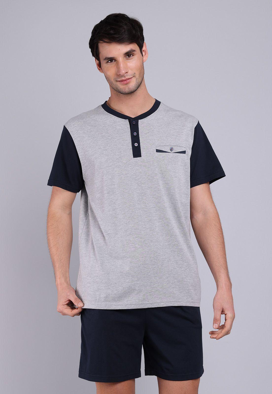 Pijama Hombre Arrow Corto Cuello Redondo Bicolor-0