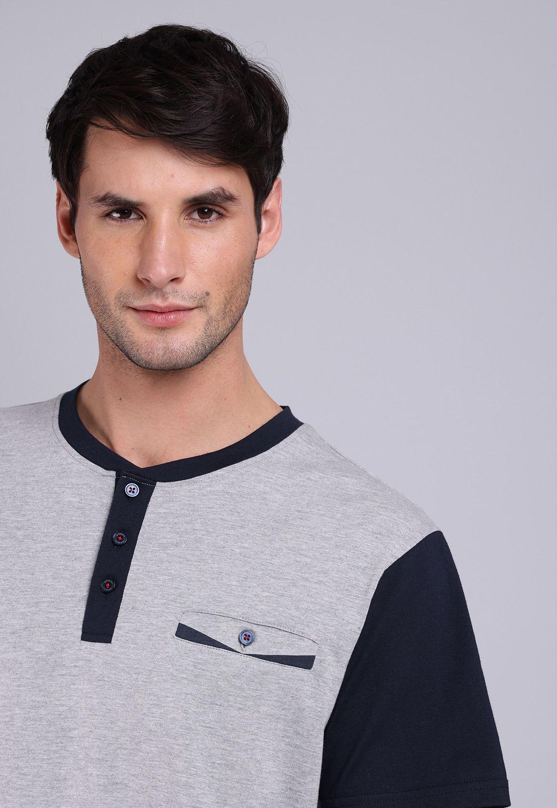 Pijama Hombre Arrow Corto Cuello Redondo Bicolor-2