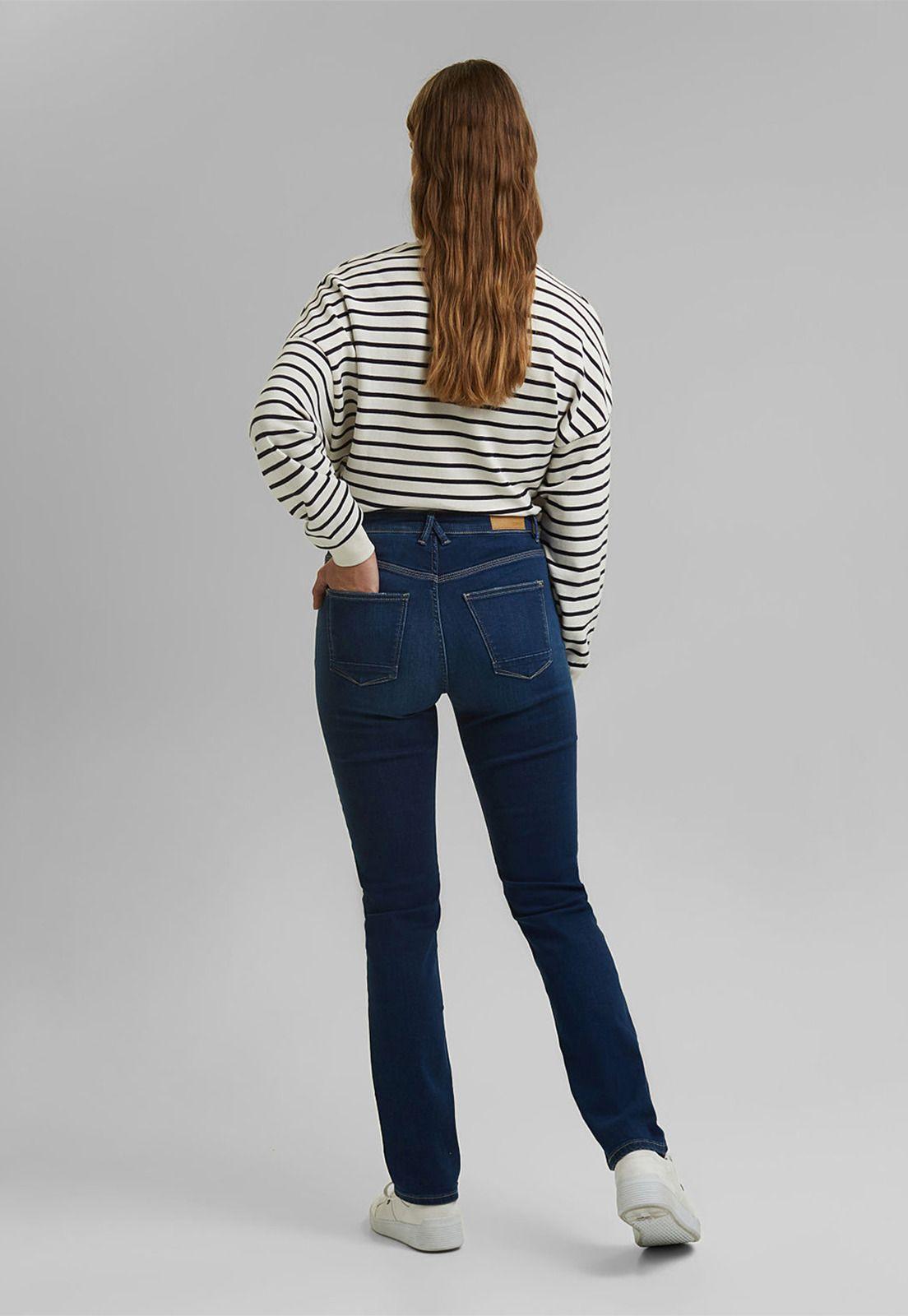 Jeans Mujer Straight High Rise Esprit-1
