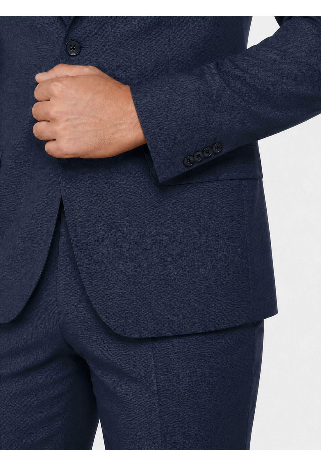 Traje Lana Texturado Tailored Fit Azul Arrow AM3404AZ-5