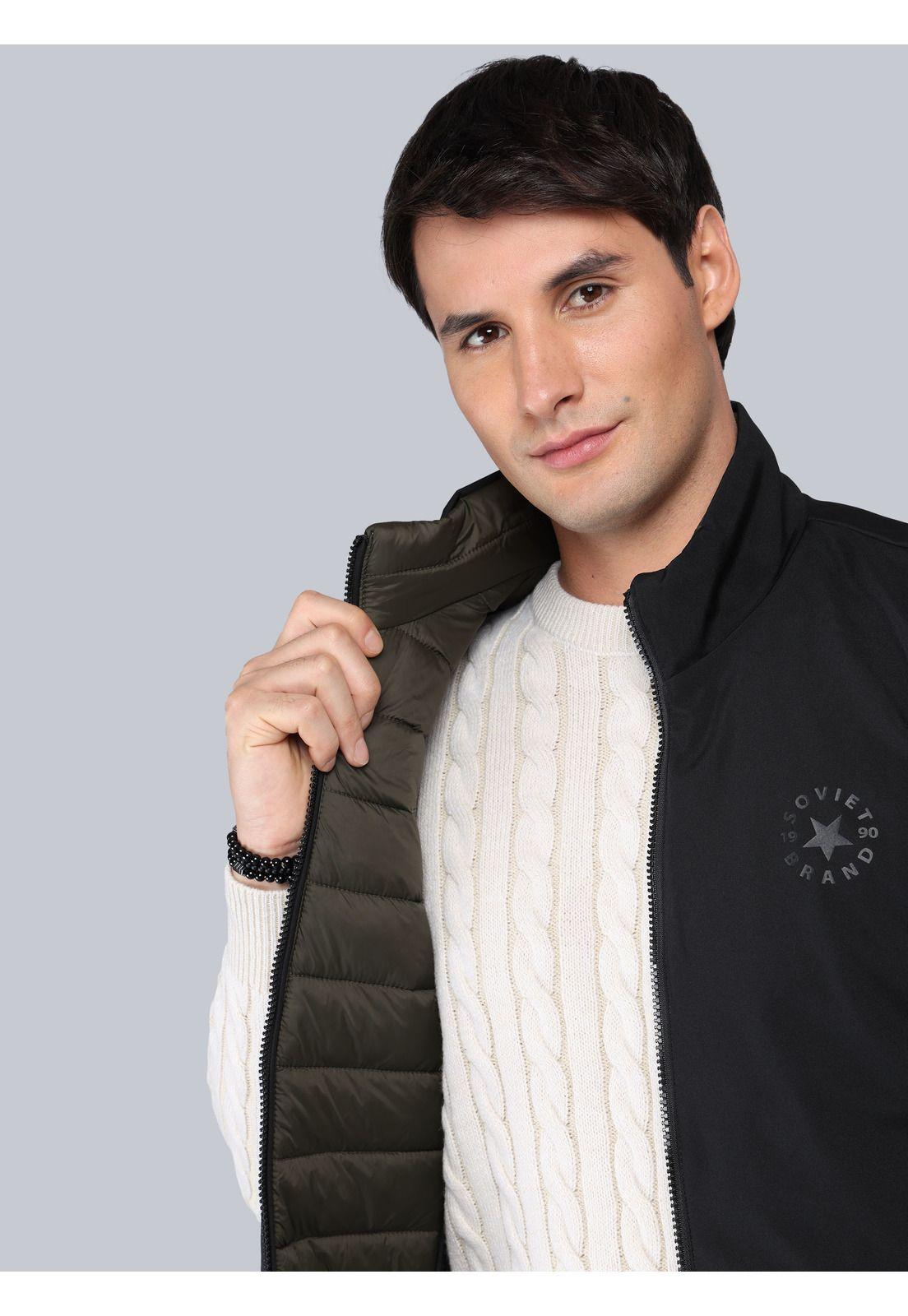 Chaqueta Sin mangas Reversible Negro Soviet SCIG095NE-2
