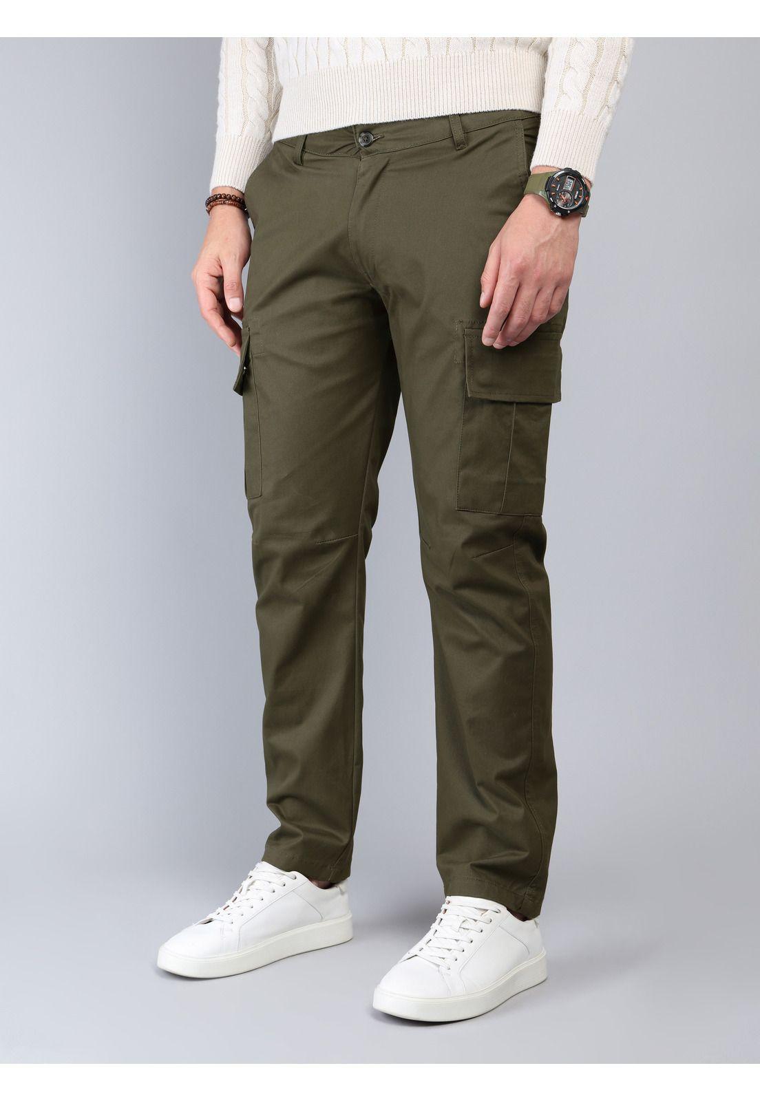 Pantalón Cargo Spandex Regular Fit Verde Soviet SCIB101VE-0