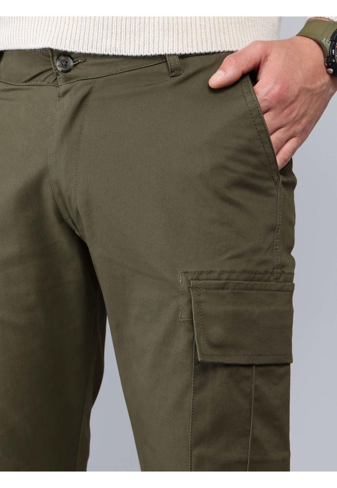 Pantalón Cargo Spandex Regular Fit Verde Soviet SCIB101VE-2