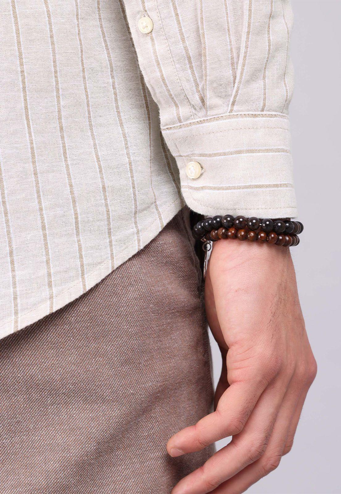 Camisa Casual A Rayas Arrow CM32051BE-5