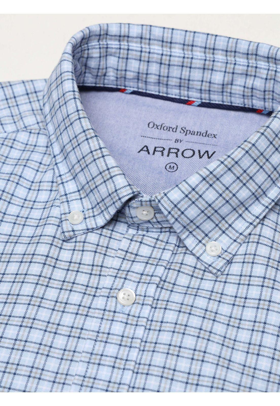 Camisa Oxford Spandex Regular Fit Celeste Arrow CM34005CE-4
